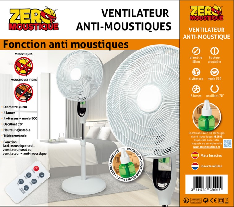 Appareil anti moustique Photocatalyse extérieur 200 m² ZM2-(2021